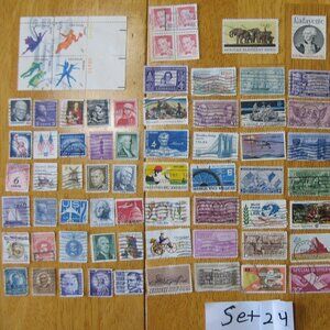 COPY - Lot Of 100 Assorted U.S. Stamps mostly from 1950 through 1981